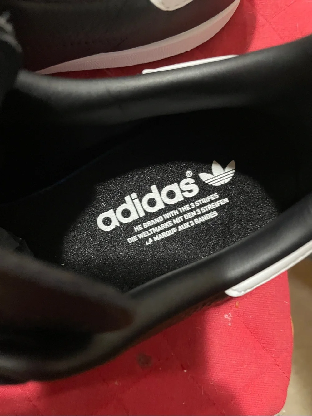 adidas Stan SmithBlack Leather Sneakers